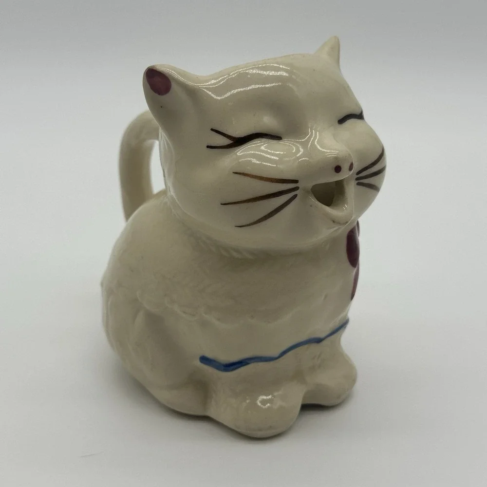 Vintage Shawnee Pottery Puss And Boots Cat Creamer Pitcher